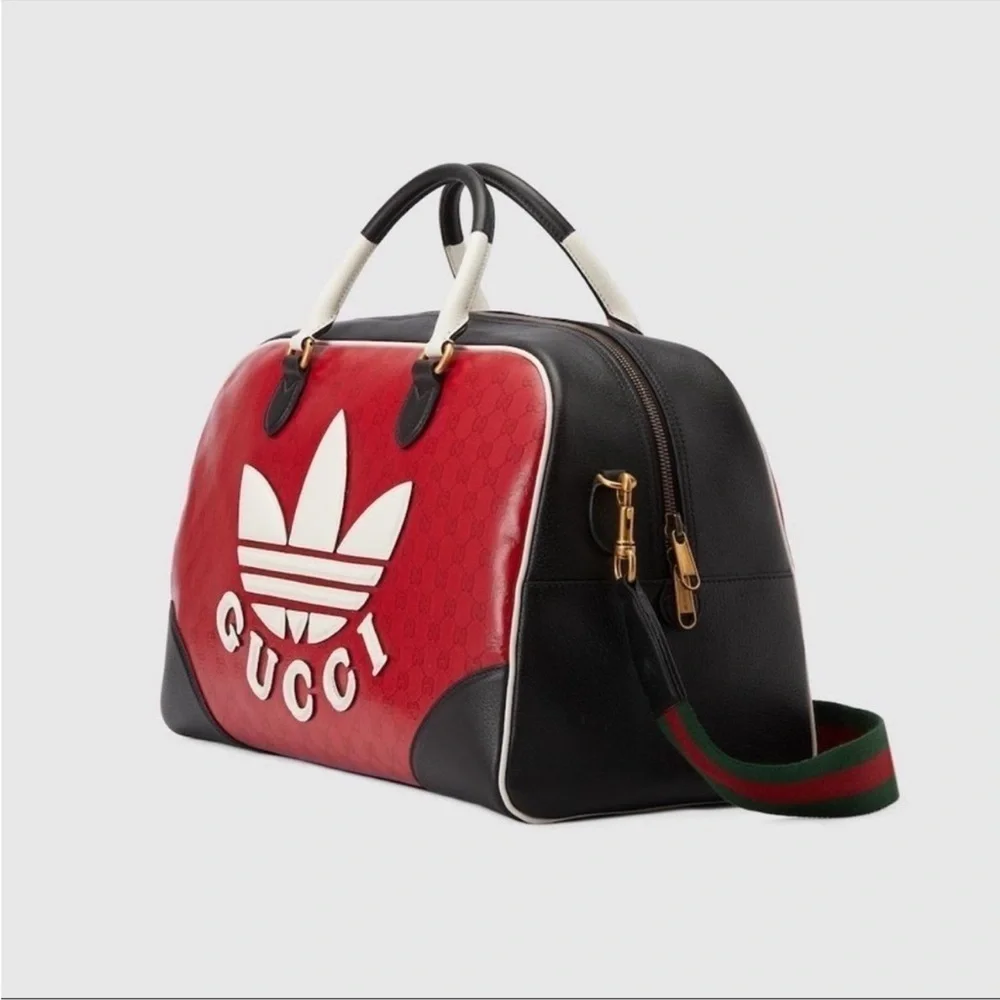 Unisex, Gucci, X Adidas, limited edition, large duffel bag made in Italy